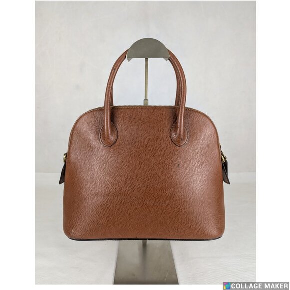 Authentic Celine 2 Way Leather Hand Bag Brown Made in Italy - Picture 2 of 13